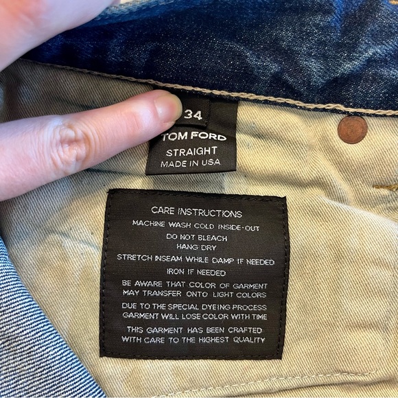 Tom Ford Indigo Straight Leg Jeans - Picture 8 of 13